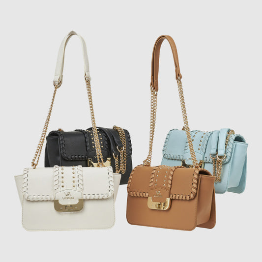 CROSSBODY BAG Dimensions:24 × 8.5 × 16 cm -Verde Fashion