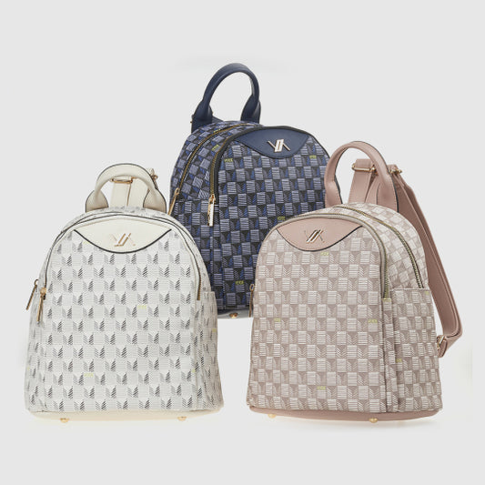 Zaino fantasia Dimensions: 27.5 × 14 × 30 cm- Verde Fashion