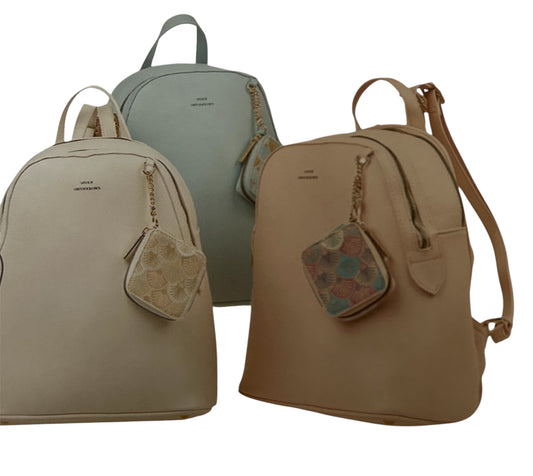 Zaino con accessorio Dimensions: 26x33x12-Verde Fashion